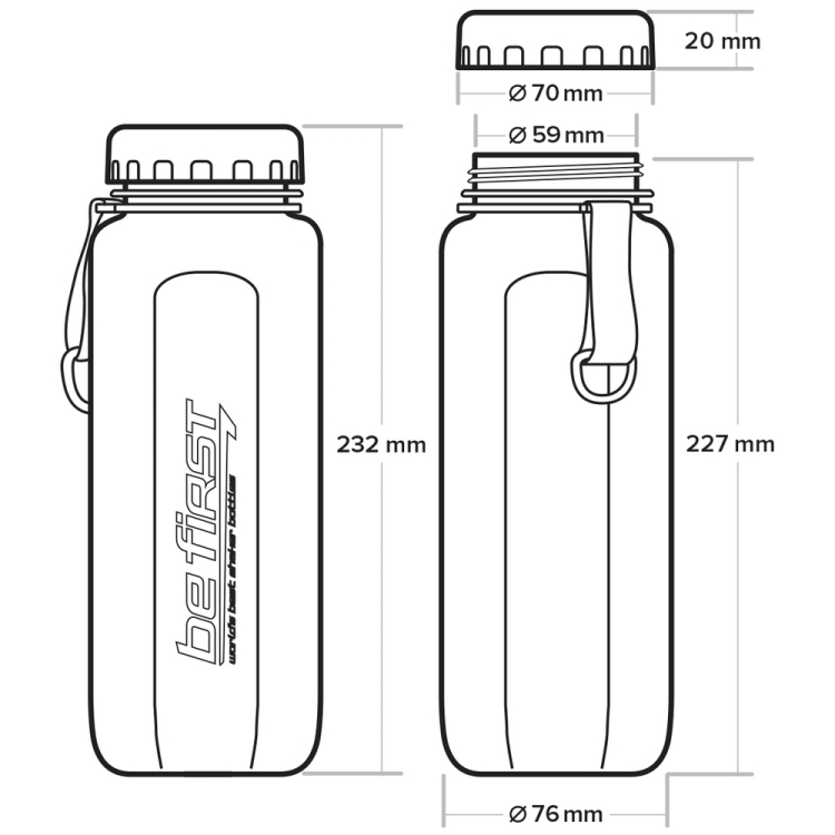 Be First Бутылка для воды ТРИТАН BF 16003 750 мл фото 5