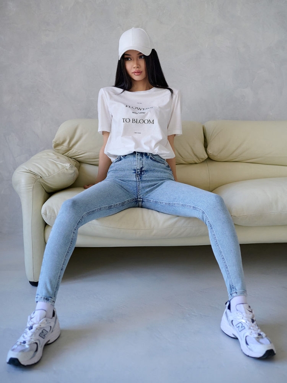 Bona Fashion: Jeans Skinny "Light Blue" фото 7