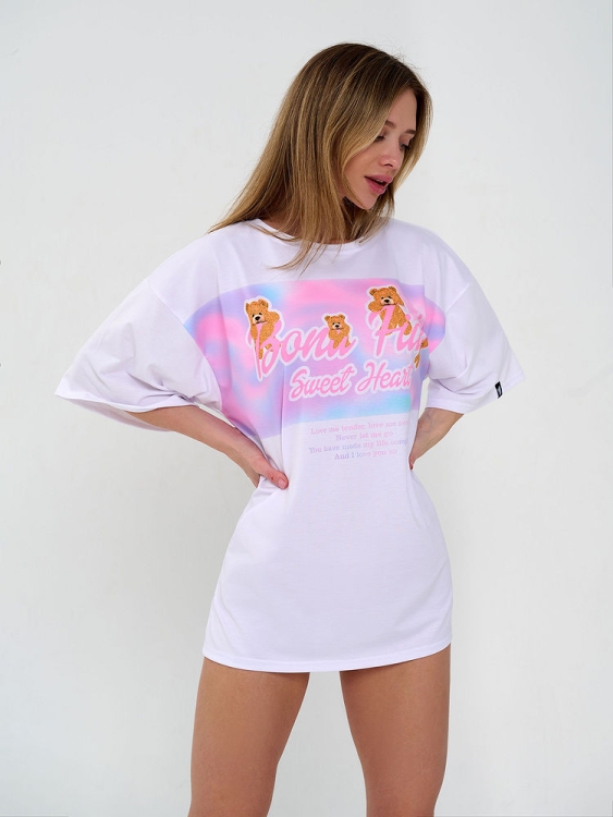 Bona Fashion: OVERSIZE T-shirt "Sweet Heart" фото 4