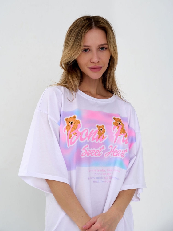 Bona Fashion: OVERSIZE T-shirt "Sweet Heart" фото 5