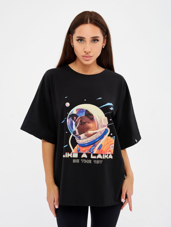 Bona Fashion: OVERSIZE T-shirt "Laika" фото 2