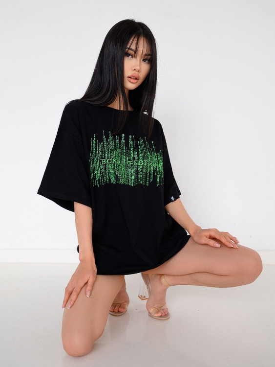 Bona Fashion: OVERSIZE T-shirt "Matrix" фото 3