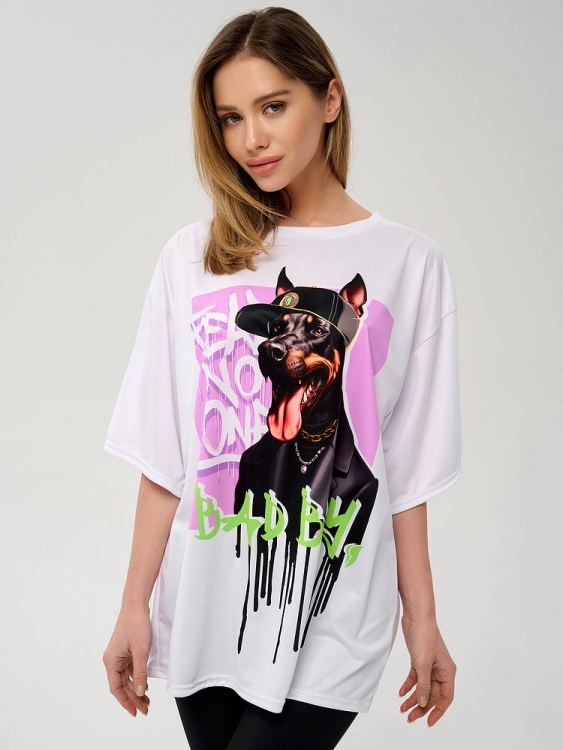 Bona Fashion: OVERSIZE T-shirt "Bad Boy" фото 3