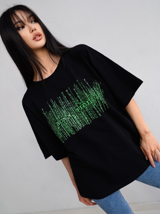 Bona Fashion: OVERSIZE T-shirt "Matrix" фото 9