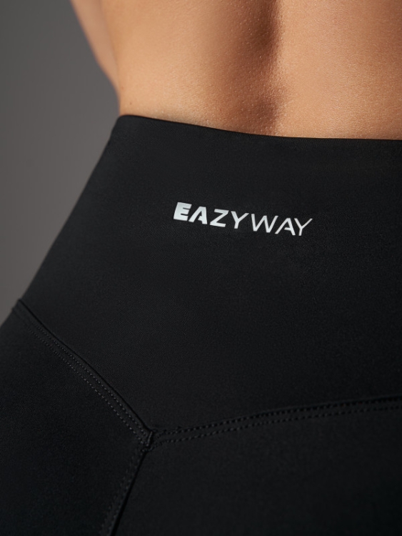 EAZYWAY Леггинсы женские черный-оранжевый 1W04.099.1 фото 3