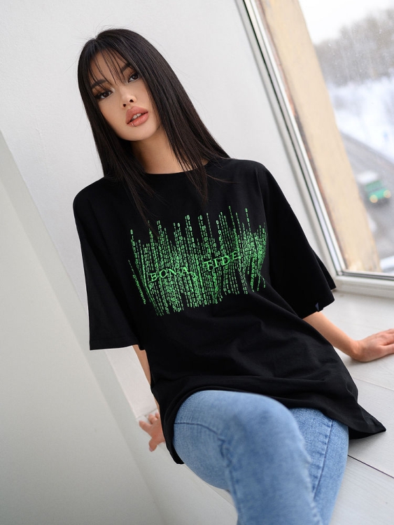 Bona Fashion: OVERSIZE T-shirt "Matrix" фото 8