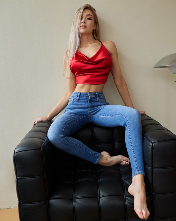 Bona Fashion:  Top Eros "Red Fluid" фото 2