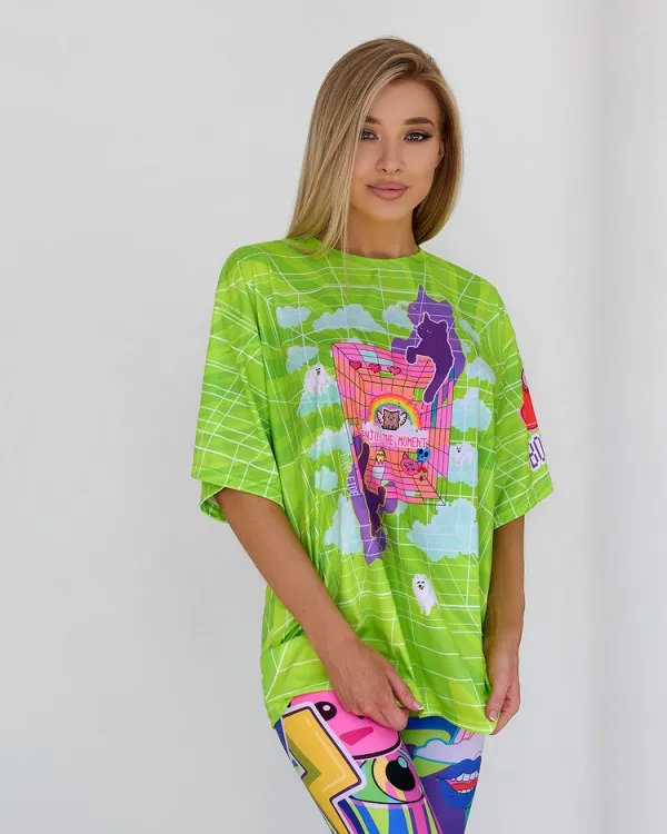 Bona Fide: OVERSIZE T- shirt JOY "Green" фото 5