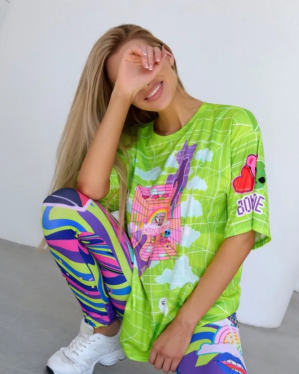 Bona Fide: OVERSIZE T- shirt JOY "Green" фото 1