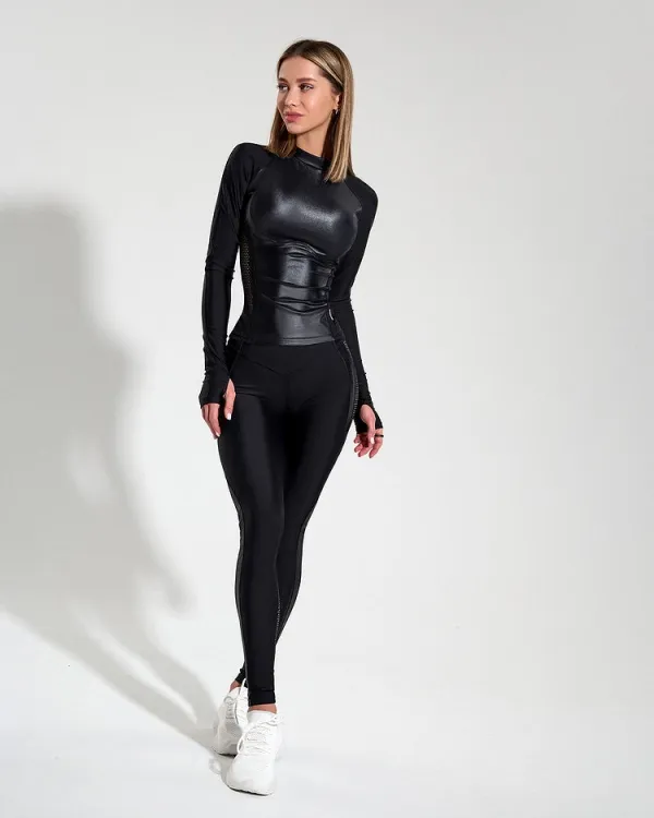 Bona Fide: Rashguard Long Move Up "Black Skin" фото 5